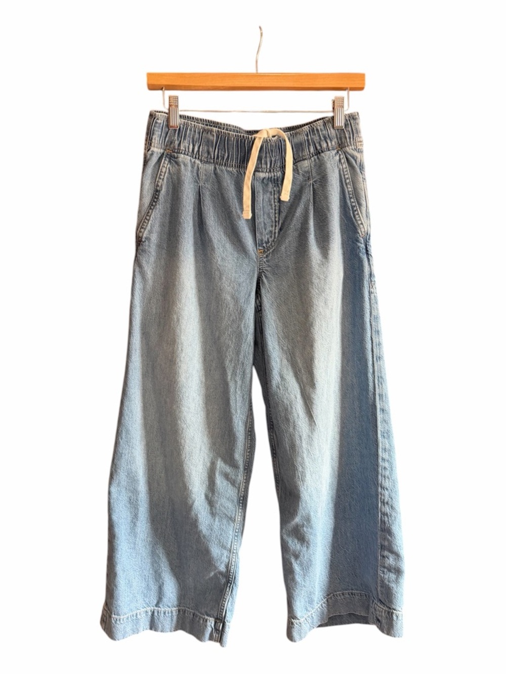 GAP Baggy Easy Jeans Medium Indigo Pull on Wide Leg S